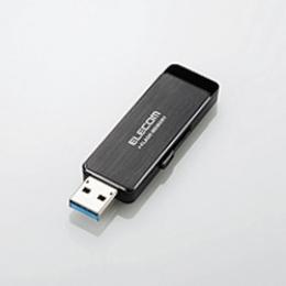 ELECOM MF-ENU3A64GBK USBフラッシュ/64GB/ハードウェア暗号化機能/ブラック/USB3.0