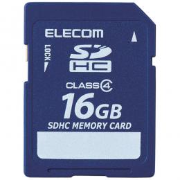 ELECOM MF-FSD016GC4R SDHCカード/データ復旧サービス付/Class4/16GB