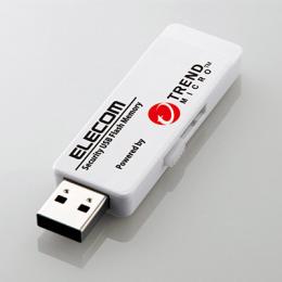 ELECOM MF-PUVT308GM1 管理ソフト対応セキュリティUSB3.0メモリ(トレンドマイクロ)/8GB/1年ライセンス