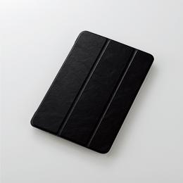 ELECOM TB-A19SWVBK iPad mini 2019用フラップカバー/背面クリア/ソフトレザー/2アングル/ブラック