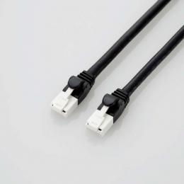 ELECOM GM-LDGPAT/BK10 LANケーブル/PS5対応/CAT6A/爪折れ防止/1.0m/ブラック