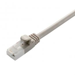 ELECOM LD-GPT/LG15/RS LANケーブル/CAT6対応/EU RoHS指令準拠/爪折れ防止/簡易パッケージ仕様/15m/ライトグレー