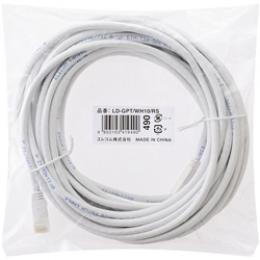 ELECOM LD-GPT/WH10/RS RoHS指令準拠LANケーブル/CAT6/爪折れ防止/10m/ホワイト/簡易パッケージ仕様