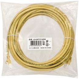 ELECOM LD-GPT/Y10/RS RoHS指令準拠LANケーブル/CAT6/爪折れ防止/10m/イエロー/簡易パッケージ仕様