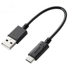 ELECOM MPA-AC01BK スマートフォン用USBケーブル/USB2.0準拠(A-C)/0.1m/ブラック