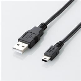 ELECOM U2C-JM50BK エコUSB2.0ケーブル/A-miniBタイプ/エコ/5m/ブラック