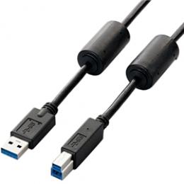 ELECOM USB3-BF10BK フェライトコア付きUSB3.0ケーブル(A-B)/1.0m/ブラック