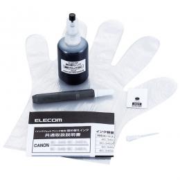 ELECOM THC-360BK8 詰替えインク/キヤノン/BC-360対応/ブラック(8回分XLサイズは4回分)
