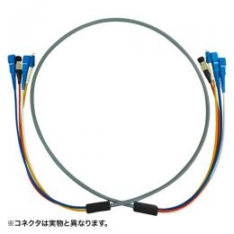 サンワサプライ HKB-LCLCWPRB5-10 防水ロバスト光ファイバケーブル（10m・グレー）