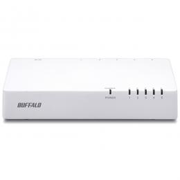 BUFFALO LSW4-TX-5NP/WHD 10/100Mbps対応 スイッチングHub プラスチック筐体/電源内蔵モデル 5ポート ホワイト