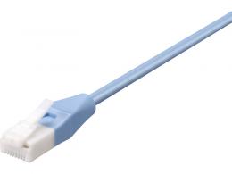 BUFFALO BL6ATNY05BL ツメ折れないCat6A LANケーブル やわらか 0.5m ブルー