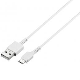 BUFFALO BSMPCMB110WH USB2.0ケーブル（Type-A to microB） スリム 1.0m ホワイト