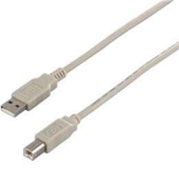 BUFFALO BSUAB250IVA USB2.0ケーブル（A to B） 5m アイボリー