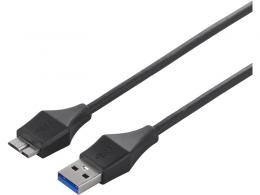 BUFFALO BSUAMBSU305BK USB3.0 A to microB スリムケーブル 0.5m ブラック