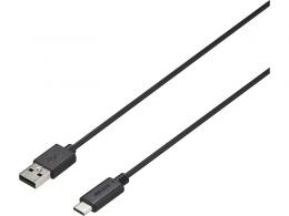 BUFFALO BU2ACY10BK USB2.0 A-C やわらかケーブル 1m ブラック