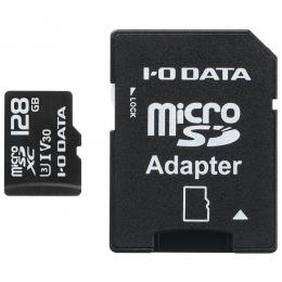 I-O DATA MSDU13-128G UHS-I UHSスピードクラス3/Video Speed Class 30対応 microSDメモリーカード 128GB