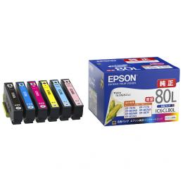 EPSON IC6CL80L カラリオプリンター用 インクカートリッジ/増量タイプ（6色パック）