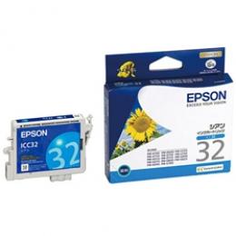 EPSON ICC32 インクカートリッジ シアン (PM-G800/G700/D750/A850用)
