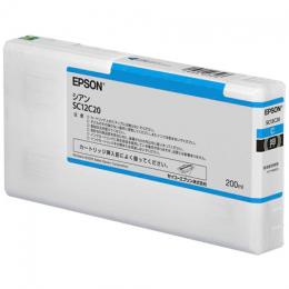 EPSON SC12C20 SureColor用 インクカートリッジ/200ml（シアン）