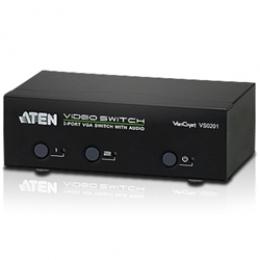 ATEN VS0201 2入力 1出力 アナログVGA/オーディオビデオスイッチ