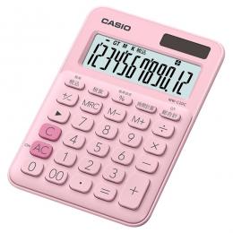 CASIO MW-C20C-PK-N カラフル電卓 ミニジャストタイプ ペールピンク