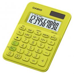 CASIO MW-C8C-YG-N カラフル電卓 ミニミニジャストタイプ ライムグリーン