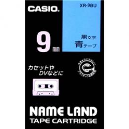 CASIO XR-9BU ネームランド用スタンダードテープ 9mm 青/黒文字