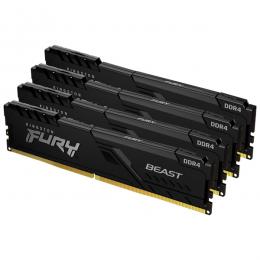 Kingston KF426C16BBK4/32 32GB DDR4 2666MHz CL16 DIMM (Kit of 4) FURY Beast Black