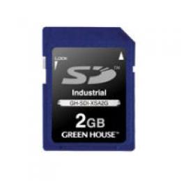 グリーンハウス GH-SDI-XSA2G インダストリアルSDカード SLC -40～+85℃ 2GB