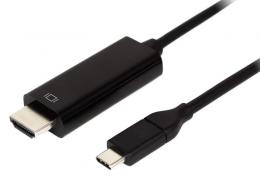 グリーンハウス GH-TCHDA180-BK USB3.1 Type-C - HDMI変換ケーブル 1.8m