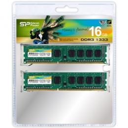 Silicon Power(シリコンパワー) SP016GBLTU133N22 メモリモジュール 240Pin DIMM DDR3-1333(PC3-10600) 8GB×2枚組 ブリスターパッケージ