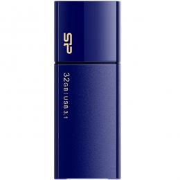 Silicon Power(シリコンパワー) SP032GBUF3B05V1D USB3.0フラッシュメモリ Blaze B05 Series 32GB ネイビー スライド式