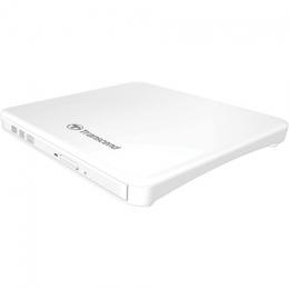 Transcend TS8XDVDS-W 8倍速 ポータブルDVDライター、Slim type、USB、ホワイト