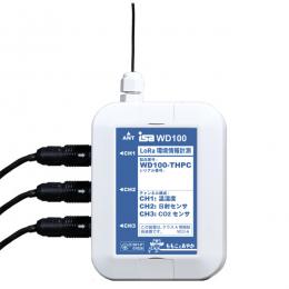 アイエスエイ WD100-THPC LoRa無線方式温湿度日射量CO2計測ユニット(温度x1 湿度x1 日射x1 CO2x1)