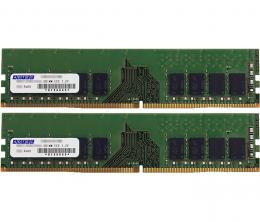 ADTEC ADS2400D-E16GDBW DDR4-2400 UDIMM ECC 16GB×2枚 2Rx8