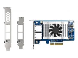 QNAP QXG-10G2T-X710 2ポート 10GbE 10GBASE-T LANカード (QXG-10G2T-X710、単体)