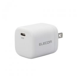 ELECOM MPA-ACCP29WH AC充電器/USB充電器/USB Power Delivery認証/45W/USB-C1ポート/スイングプラグ/ホワイト