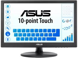 ASUS VT168HR 15.6型ワイド 10点マルチタッチ液晶ディスプレイ1366×768/TN/ノングレア/フリッカーフリー/HDMI・VGA/3年保証/ブラック