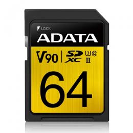 ADATA ASDX64GUII3CL10-C SDXCカード UHS-II U3 Class10 64GB