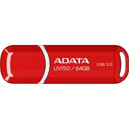 ADATA AUV150-64G-RRD USBメモリ UV150 64GB USB3.2 Gen1対応 キャップ式 レッド /5年保証