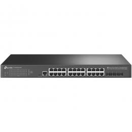 TP-LINK TL-SG3428X-UPS(UN) etStream 24ポートギガビットL2+マネージドスイッチ（10GE SFP+スロット ×4&UPS搭載）