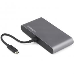 StarTech.com TB3DKM2DPL Thunderbolt 3 ハブ サンダーボルト3ミニドック デュアル 4K/60Hz DisplayPort/1ポートUSB-Aハブ(3.2)/ギガビット有線LANポート