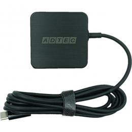 ADTEC APD-A065-w15C-BK Power Delivery対応 GaN AC充電器/65W/ケーブル一体型 USB Type-C 1.5m/ブラック