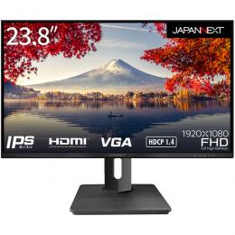 【法人様宛限定】JAPANNEXT JN-HSP238IPSFHD 液晶ディスプレイ 23.8型/1920×1080/HDMI×1、VGA×1/ブラック/スピーカー/昇降式スタンド