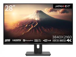 【法人様宛限定】JAPANNEXT JN-IPS282UHDR-C65W 液晶ディスプレイ/28型/3840×2160/HDMI×1、DP×1、USB Type-C×1/ブラック/スピーカー：有