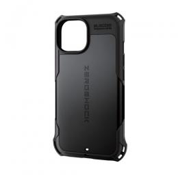 ELECOM PM-A23AZEROBK iPhone 15/ハイブリッドケース/ZEROSHOCK/ブラック