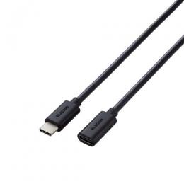 ELECOM MPA-ECC10BK USB2.0延長ケーブル/C-Cメスタイプ/USB Power Delivery対応/ノーマル/1.0m/ブラック