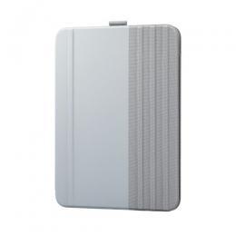 ELECOM TB-A23RWVDGY iPad 第10世代用フラップケース/ソフトレザー/ドローイング/アングル7段階/スリープ対応/グレー