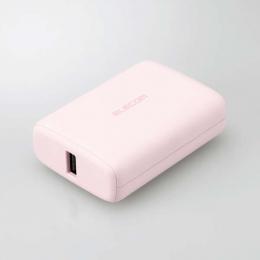 ELECOM DE-C46L-10000PN モバイルバッテリー/リチウムイオン電池/USB PD/20W/10000mAh/USB Type-C入出力×1/USB-A出力×1/ピンク