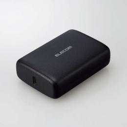 ELECOM DE-C47L-10000BK モバイルバッテリー/リチウムイオン電池/USB PD/20W/10000mAh/USB Type-C入出力×2/ブラック